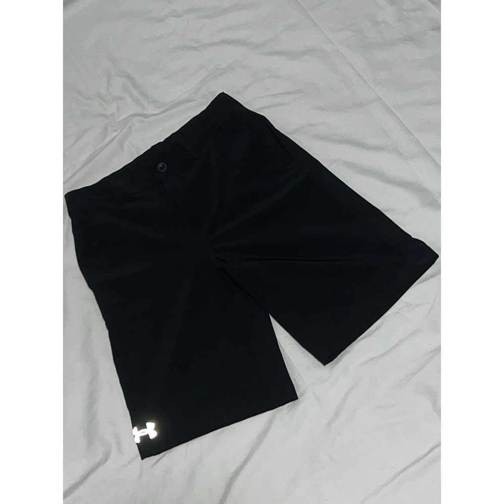 Under Armour Golf Shorts Boys 12 Black Amphibian Shorts Quick Dry Hybrid Sporty
